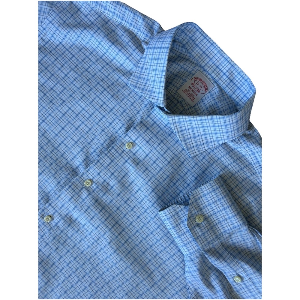 Brooks Brothers Madison Non Iron Long Sleeve Shirt Size 17-33 Read